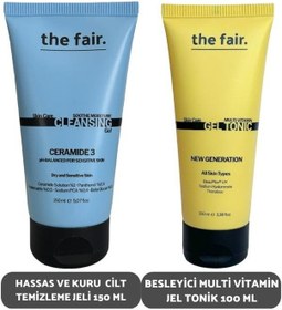 Resim The Fair Multi Vitamin Jel Tonik 100 ML + Hassas ve Kuru Ciltler İçin Temizleme Jeli 150 ML 
