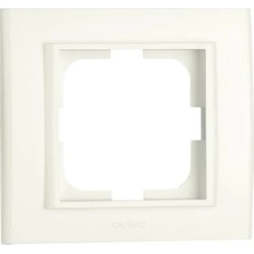 Resim Çağatay Elektrik Çağatayelektrik Ovivo Mina Beyaz Tekli Çerçeve 