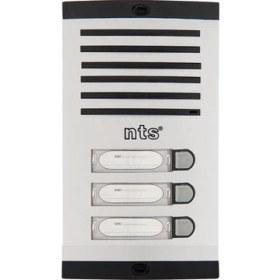 Resim Nts Diafon Sesli Işıklı Fotoselli Tek Sıra 3lü Zil Butonu 4003 