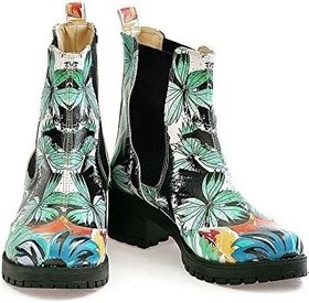 Resim Turquoise Flowers Kısa Bot WLAS113 