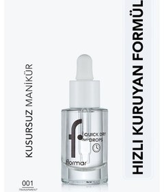 Resim Flormar Quick Dry Drops Besleyici Etkili Oje Kurutucu Yağ 001 
