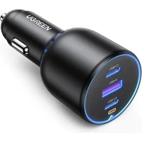 Resim Ugreen USB A/c Pd3.0 Araç Şarj Cihazı, Hızlı Araç Şarj Cihazı, 3.0 Araç Şarj Cihazı 130W Siyah Hızlı Verimli Cihazlarla Geniş Çapta Uyumlu Modern 