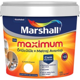 Resim Marshall Maximum Silikonlu İpek Mat Zencefil 15 Lt. 20 kg 
