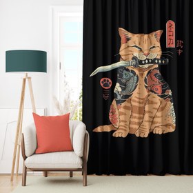 Resim Catana - Kedili Perde 