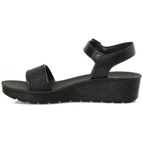 Resim Polaris 409064.z6fx Siyah Kadın Dolgu Topuk Sandalet 000000000102251880 Siyah 