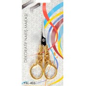 Resim Nakış Makası Dekoratif Altın Kanat YBL-403 Model 17 