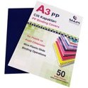 Resim MAPİ A3 PP OPAK KAPAK (KUM DESEN) 350 MİCRON LACİVERT 50 Lİ 