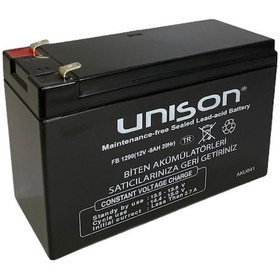 Resim 12v 9 Ah Akü Unison Marka Oyuncak Araçlar Vb.ihtiyaçlarınıza 