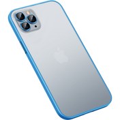 Resim Pilanix Apple Iphone 12 Pro Kılıf Renkli Kenarlı Kamera Lens Koruyuculı Retro Kapak 