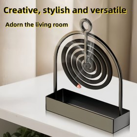 Resim 1 Adet Sivrisinek Spiral Standı, Metal Malzeme, Asma Tipi veya Sandal Ağacı İncensi İçin Uygun, Oturma Odaları/Yatak Odalarını Dekore Etmek ile Kamp Yapmak için Ideal 