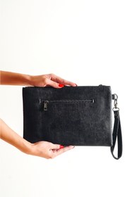 Resim Capone Outfitters Paris Kazayağı Desenli Kadın Clutch Çanta 