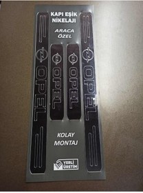 Resim Lazer Store Opel Astra H Ile Uyumlu Kapı Eşiği Ve Kapaklı Numaratör (park Tel) 
