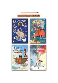Resim Timaş Çocuk Çantamdan Fil Çıktı - Uzaya Giden Tren - Benim Zürafam Uçabilir - Yeni Arkadaşım Mo Set 4 Kitap 