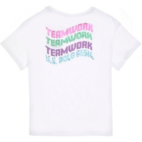 Resim U.s. Polo Assn. Kız Çocuk Beyaz Tişört 50300971-vr013 Beyaz 