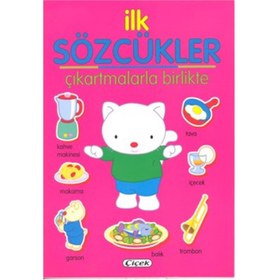 Resim İlk Sözcükler - Çıkartmalarla Birlikte Pembe 