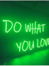 Resim Do What You Love Neon Led Duvar Aydınlatması Neon Yazı Tabela, doyeşravennweon 