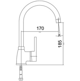 Resim Venezia Kroma Serisi Krom Kuğu Lavabo Bataryası 