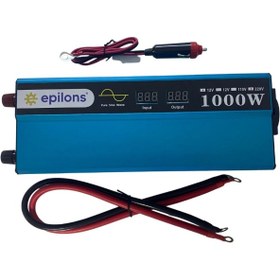 Resim Epilons 12v 1000w Tam Sinus İnverter 220v Çevirici Taşınabilir Güç Kaynağı 