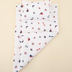 Resim Alt Açma Matı ve Yastık - Çift Taraflı - Bahriyeli 