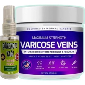 Resim Buğz Pharmapulse Varicose Veins Purple Bakım Kremi 100 ml + Çörek Otu Yağı 30 ml 