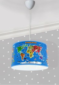 Resim Bebişim Halı Eğitici Gezegen Çocuk Odası Sarkıt Avize 