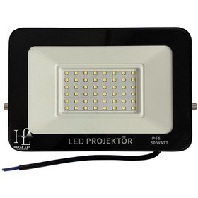Resim 12-24 Volt 50 Watt Tablet Projektör Beyaz SMD Led Projektör 