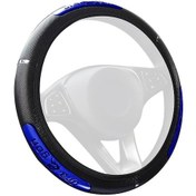 Resim Mufunye 37-38cm Mavi Evrensel Oto Direksiyon Kılıfı - Şık Dekorasyon & Konforlu Sürüş 
