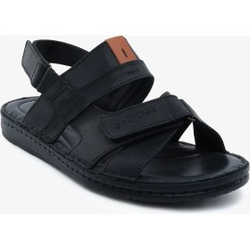 Resim Greyder Erkek Siyah Hakiki Deri Sandalet 6Y1FS67856 