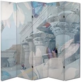 Resim Tarih Temalı Özel Tasarım Paravan Room Divider TYBParavan-1031100408015, 180 x 180 