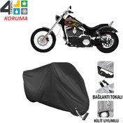 Resim Victory Chopper Serisi Motosiklet Brandası ( Kilit Uyumlu - Siyah 