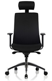 Resim Bürosit Ori 9 Başlıklı Alüminyum Siyah Yönetici Koltuğu 