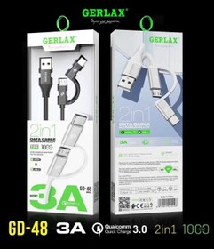 Resim teknosepetim 3.0 Mikro Type-c Usb-c 2 In 1 Şarj Kablosu Hızlı Şarj Data Kablo A+ Kalite 