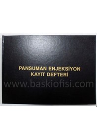 Resim Pansuman Enjeksiyon Kayıt Defteri 400 Sayfa 
