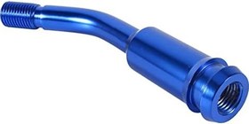 Resim aqxreight Mavi Alüminyum Alaşımlı 5in Araba Vites Topuzu Genişletici T4 1990-2003 Için Düz Vites Kolu Kolu Uzatma 