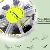 Resim 1000 adet Önceden Yapılmış Fan Kirpik Uzantısı, 0.07MM, Karışık Uzunluk 5D-12D, C/D Kıvır, Doğal ve Oyuncak Stili Salon Seçimi, Uzun Ömürlü, Rahat Kullanım, Tek Kutu veya Çift Kutu Seçenekli 