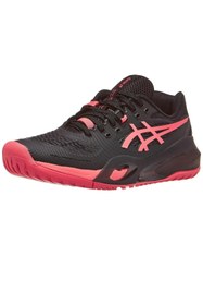 Resim Asics Gel Resolution X Kadın Siyah Kırmızı Tenis Ayakkabısı 