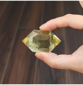 Resim Çift Uçlu Limon Kuvars Taşı - Enerji Dengeleyici Kristal 