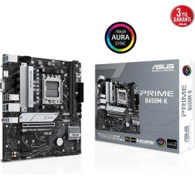Resim Asus Prıme B650M-K Ddr5 6400+(OC) HDMI VGA M.2 Am5 