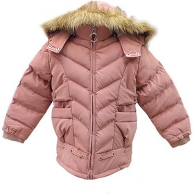 Resim Life For Moda Kız Çocuk İçi Peluş Astarlı Çıkarılabilir Kapüşonlu Su Geçirmez Mont Kaban 3020 Pudra 