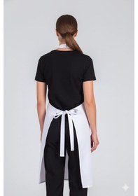 Resim Kadın Boyundan Asmalı Barista Şef Mutfak Önlüğü 60x85 Cm Beyaz 