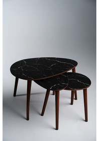 Resim Paris Zigon Sehpa Bendir Krem 