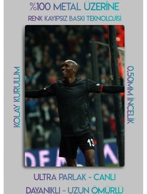 Resim Metal Baskı, Atiba Hutchinson B.jk Bessiktas - Parlak Dekoratif Sporcu Duvar Tablosu 