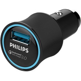 Resim Philips DLP2552Q Qualcomm 3.0 Araç Şarj Cihazı Siyah 