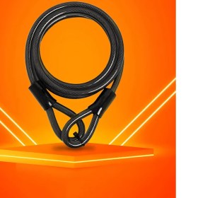Resim Çelik Örgü Kablo Kilit 12MM 120 cm Bisiklet Kilidi Motosiklet Kilidi Eşya Garaj Kilidi 721730 