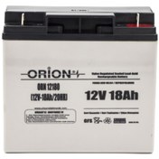 Resim Orion Orn12180 12v 18ah Bakımsız Kuru Akü 