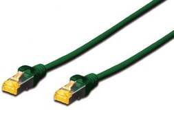 Resim BC-S6A010G Beek CAT 6A SFTP/PIMF (Pairs in metal foil) Patch Kablosu, LSOH, 1 metre, AWG 26, Yeşil Renk 