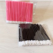 Resim 100 Adet Atık Dudak Fırça Seti - Tüm Cilt Türleri için Nylon Tülçeli Ruj Uygulama Fırçaları, Kokusuz ABS Plastik Saplı Dudak Parlatıcı Fırçaları için Hassas Makyaj Uygulaması 