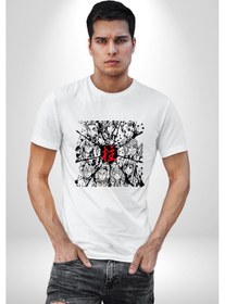 Resim Anime Demon Slayer Hashira Unisex Unisex Beyaz Organik Baskılı T-shirt Penye Yüksek Kalite Beyaz 