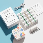 Resim DOLEWA B4 Mini Yazıcı, mürekkep kullanmadan kablosuz olarak etiket yazdıran kompakt bir termal yazıcıdır. 1200Mah bataryaya sahiptir ve özel görüntüler, notlar ve etiketler oluşturmak için idealdir. 