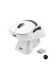 Resim Kablosuz Gaming Rgb Mouse Şarj Standlı - Beyaz Mf1216w Diğer 